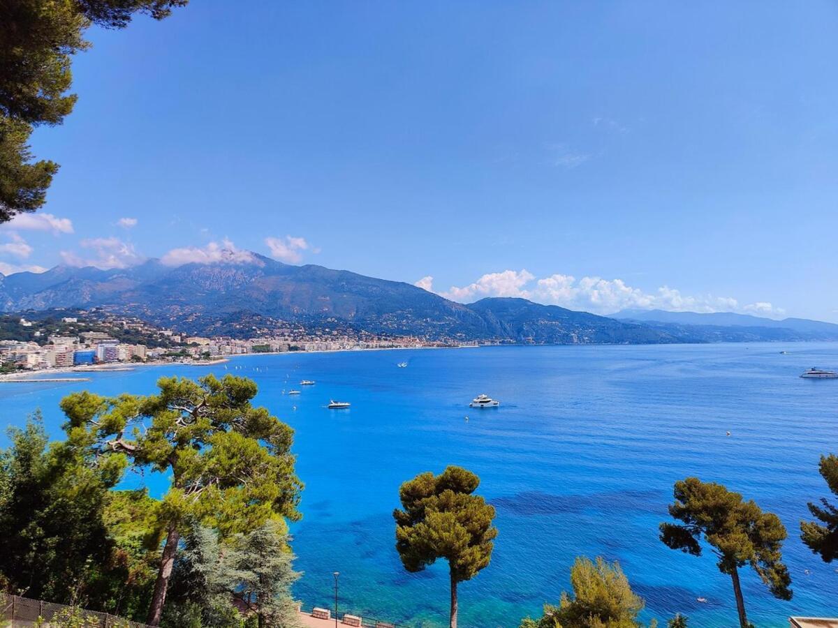 Le Coq Bleu D'Azur - Piscine - Parking! Apartment Menton Bagian luar foto